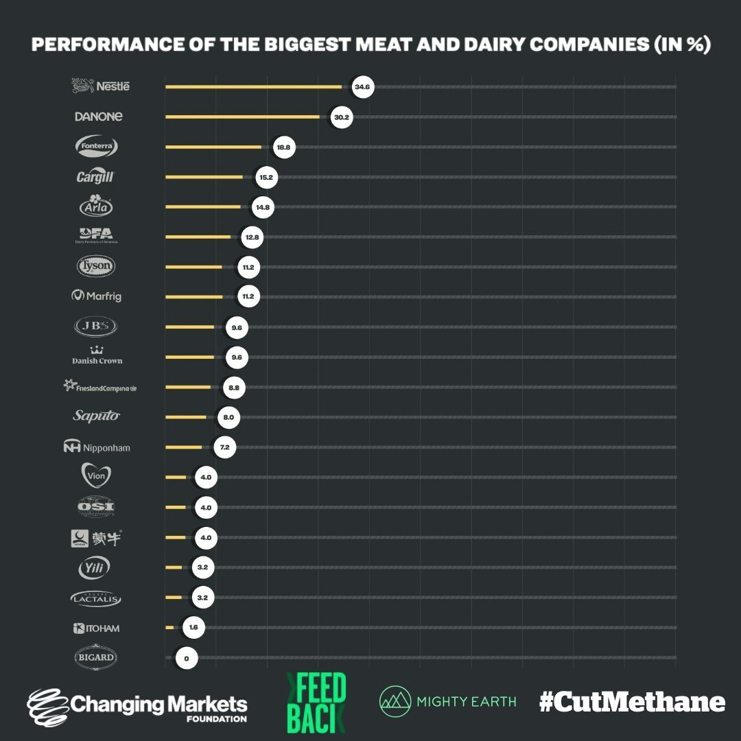 Methane production biggest companies graph