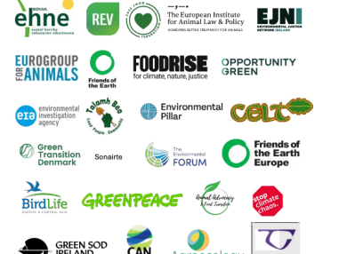 Logos of orgs signed up to the Open letter on the need to reduce agricultural methane pollution as part of a just transition in the agri-food sector